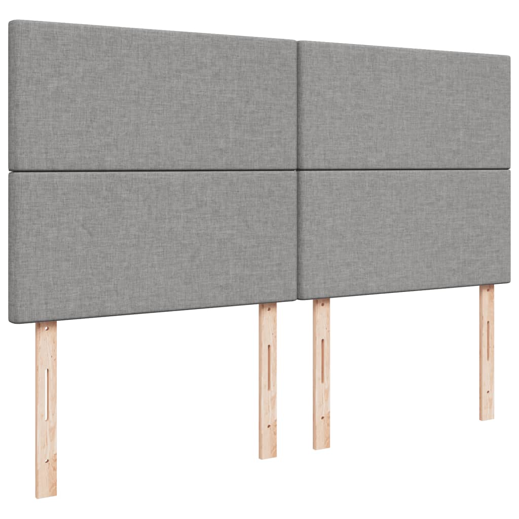 Giroletto a Molle con Materasso Grigio Chiaro180x200 cm Tessuto - homemem39