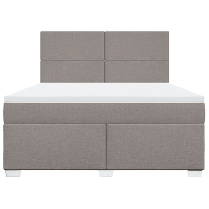 Giroletto a Molle con Materasso Tortora 180x200 cm in Tessuto | homemem39