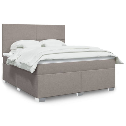 Giroletto a Molle con Materasso Tortora 180x200 cm in Tessuto | homemem39