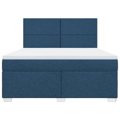 Giroletto a Molle con Materasso Blu 180x200 cm in Tessuto | homemem39