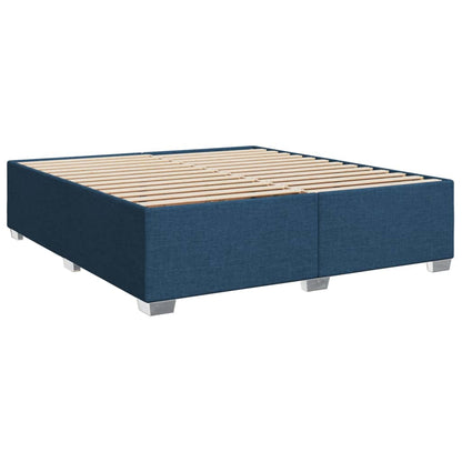 Giroletto a Molle con Materasso Blu 180x200 cm in Tessuto