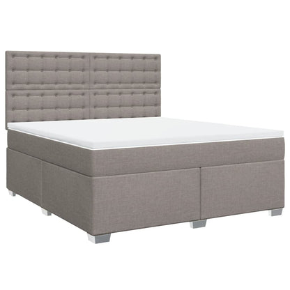 Giroletto a Molle con Materasso Tortora 180x200 cm in Tessuto | homemem39