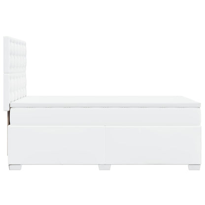 Giroletto a Molle con Materasso Bianco 80x200 cm in Similpelle - homemem39