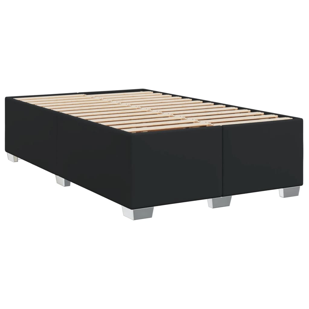 Giroletto a Molle con Materasso Nero 120x190 cm in Similpelle | homemem39