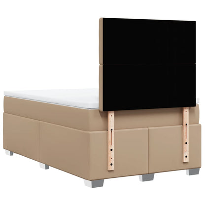 Giroletto a Molle con Materasso Cappuccino 120x190cm Similpelle