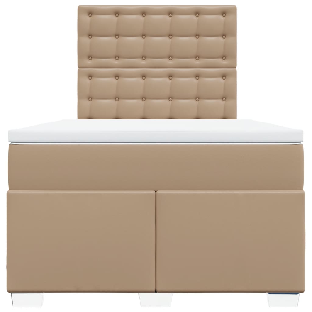 Giroletto a Molle con Materasso Cappuccino 120x190cm Similpelle