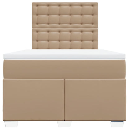 Giroletto a Molle con Materasso Cappuccino 120x190cm Similpelle