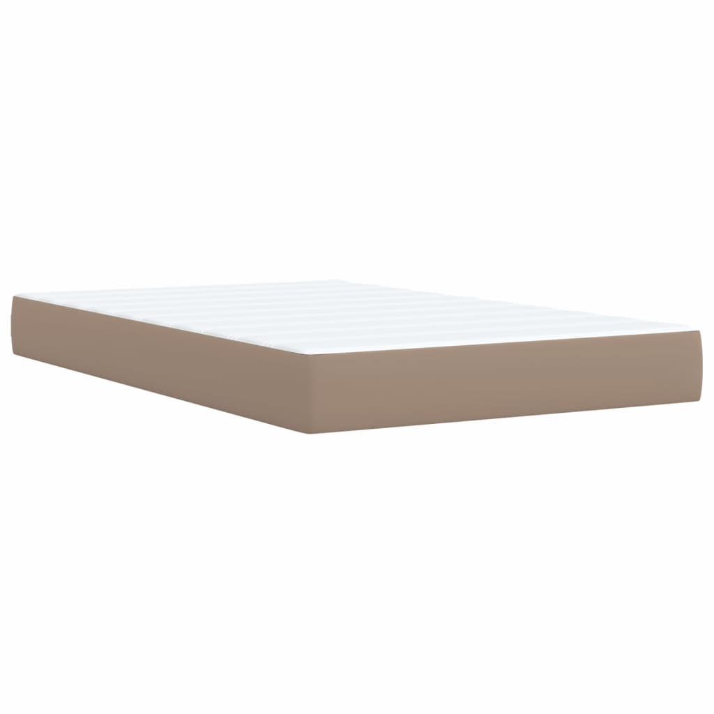 Giroletto a Molle con Materasso Cappuccino 120x190cm Similpelle