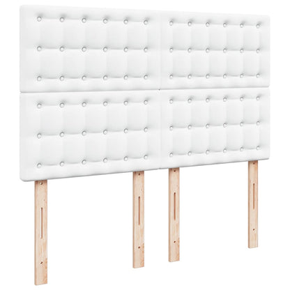 Giroletto a Molle con Materasso Bianco 140x200 cm in Similpelle