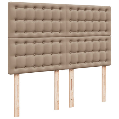Giroletto a Molle con Materasso Cappuccino 160x200cm Similpelle