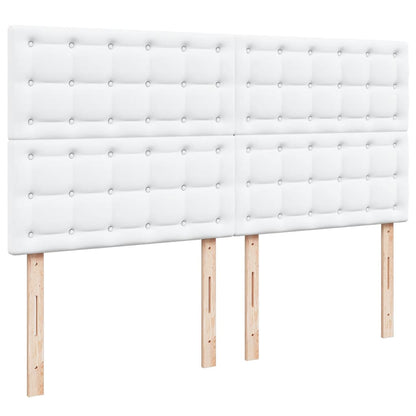 Giroletto a Molle con Materasso Bianco 200x200cm in Similpelle