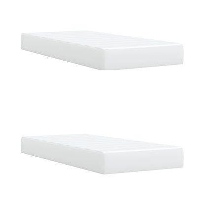 Giroletto a Molle con Materasso Bianco 200x200cm in Similpelle