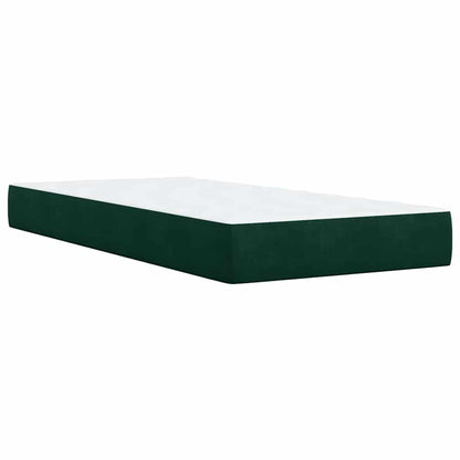 Giroletto a Molle con Materasso Verde Scuro 100x200 cm Velluto | homemem39