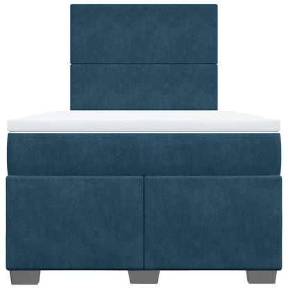 Giroletto a Molle con Materasso Blu 120x200 cm in Velluto | homemem39