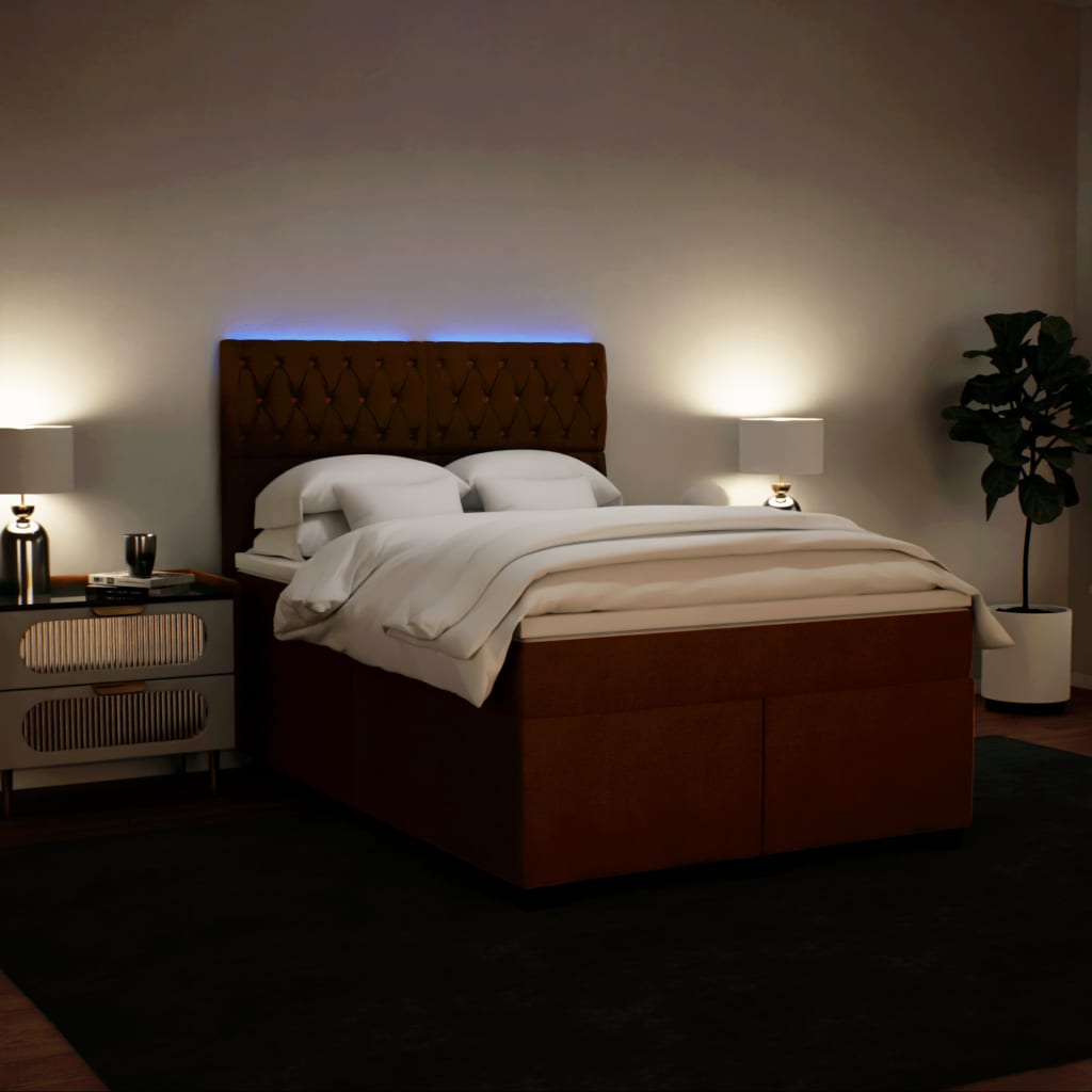 Giroletto a Molle con Materasso Rosa 140x190 cm in Velluto | homemem39