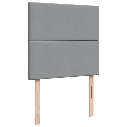 Giroletto a Molle con Materasso Grigio Chiaro 80x200 cm Tessuto - homemem39