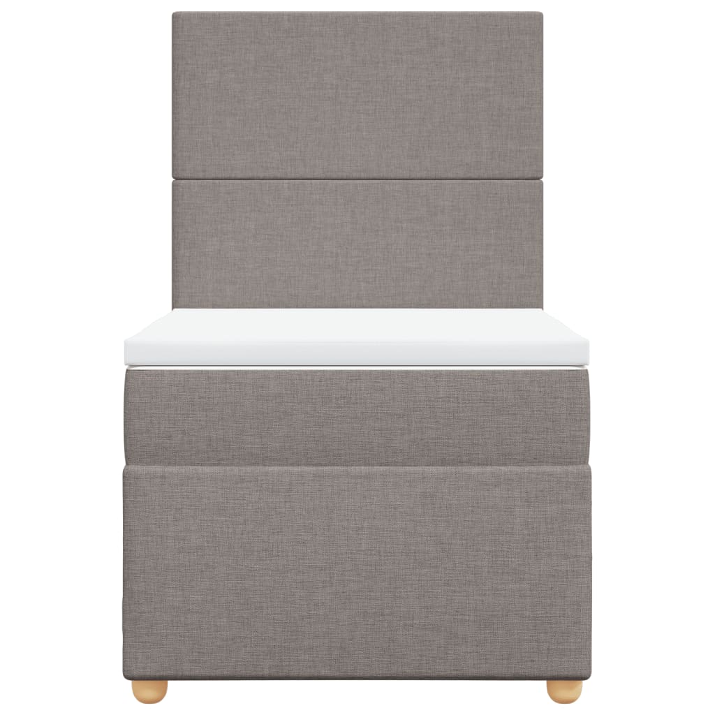 Giroletto a Molle con Materasso Tortora 80x200 cm inTessuto | homemem39