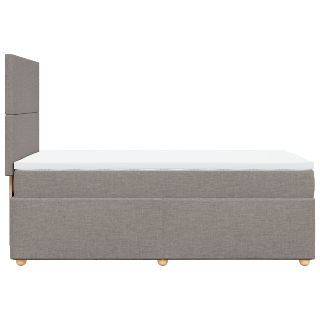 Giroletto a Molle con Materasso Tortora 80x200 cm inTessuto | homemem39
