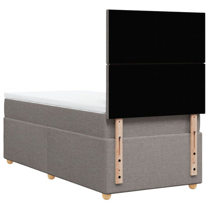 Giroletto a Molle con Materasso Tortora 80x200 cm inTessuto | homemem39