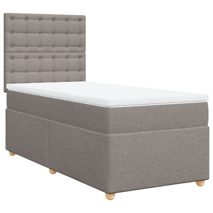 Giroletto a Molle con Materasso Tortora 80x200 cm inTessuto | homemem39