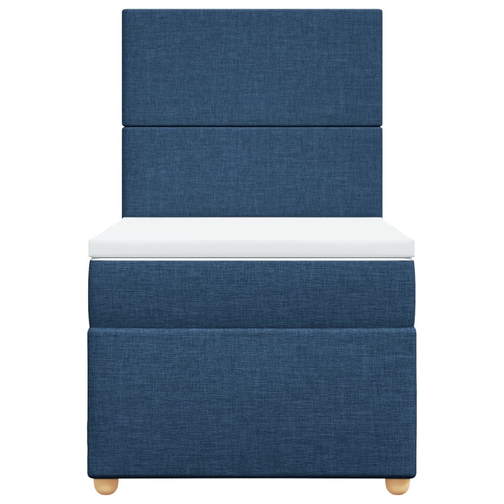 Giroletto a Molle con Materasso Blu 90x200 cm inTessuto