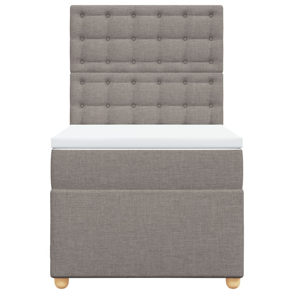 Giroletto a Molle con Materasso Tortora 90x200 cm inTessuto - homemem39