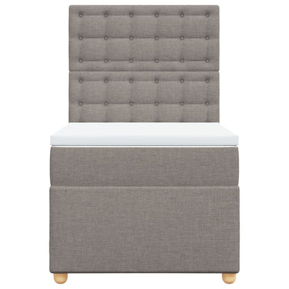 Giroletto a Molle con Materasso Tortora 90x200 cm inTessuto - homemem39