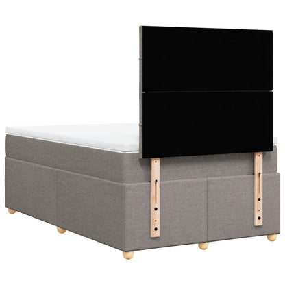Giroletto a Molle con Materasso Tortora 120x190 cm in Tessuto