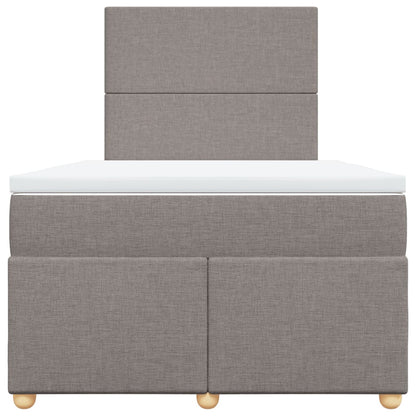 Giroletto a Molle con Materasso Tortora 120x200 cm in Tessuto | homemem39