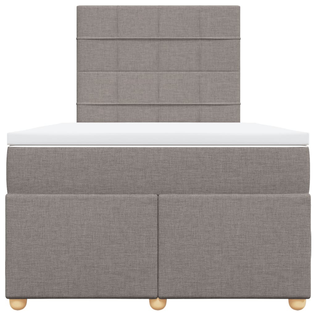 Giroletto a Molle con Materasso Tortora 120x200 cm in Tessuto | homemem39