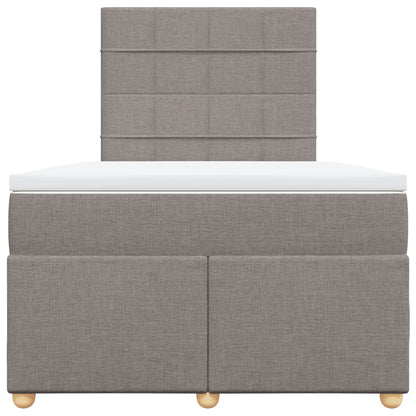 Giroletto a Molle con Materasso Tortora 120x200 cm in Tessuto | homemem39