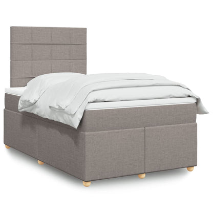 Giroletto a Molle con Materasso Tortora 120x200 cm in Tessuto | homemem39