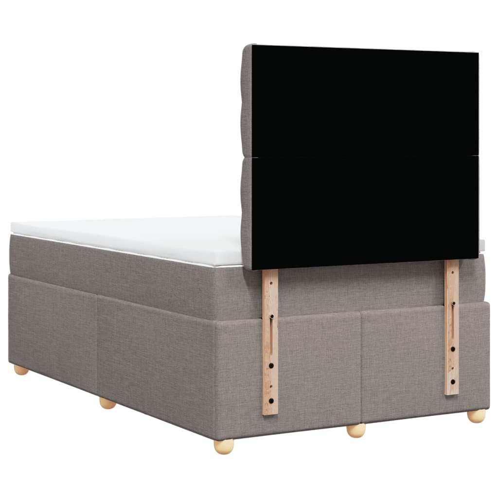 Giroletto a Molle con Materasso Tortora 120x200 cm in Tessuto | homemem39
