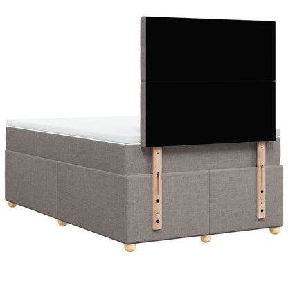 Giroletto a Molle con Materasso Tortora 120x200 cm in Tessuto | homemem39