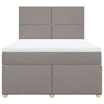 Giroletto a Molle con Materasso Tortora 140x190 cm in Tessuto | homemem39