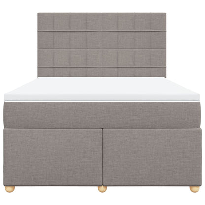 Giroletto a Molle con Materasso Tortora 140x190 cm in Tessuto | homemem39