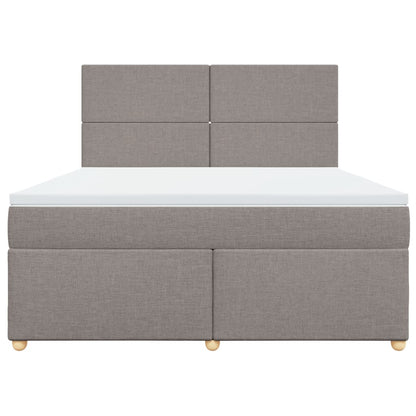 Giroletto a Molle con Materasso Tortora 180x200 cm in Tessuto | homemem39
