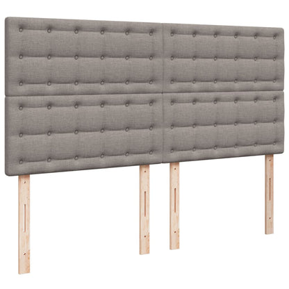 Giroletto a Molle con Materasso Tortora 180x200 cm in Tessuto