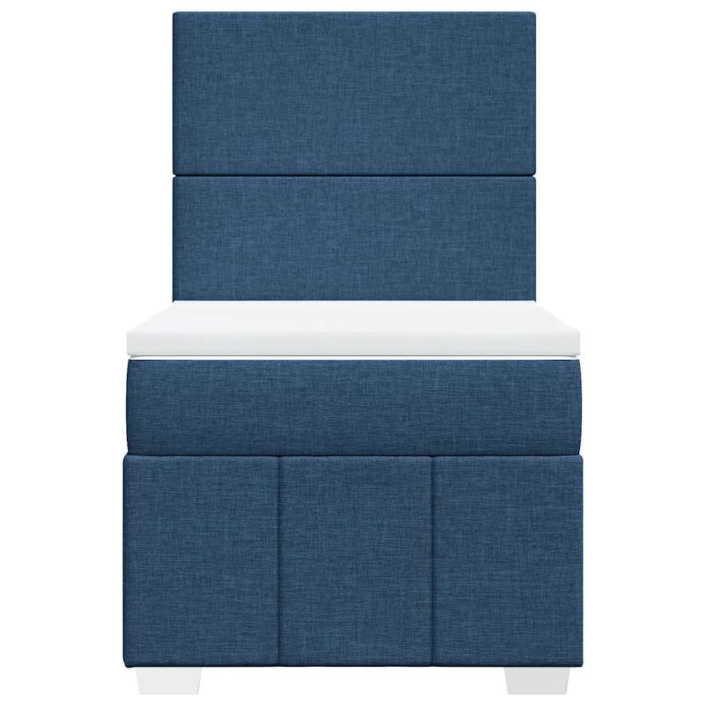 Giroletto a Molle con Materasso Blu 80x200 cm inTessuto