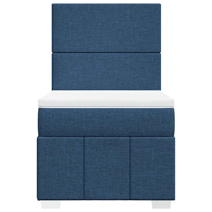 Giroletto a Molle con Materasso Blu 80x200 cm inTessuto