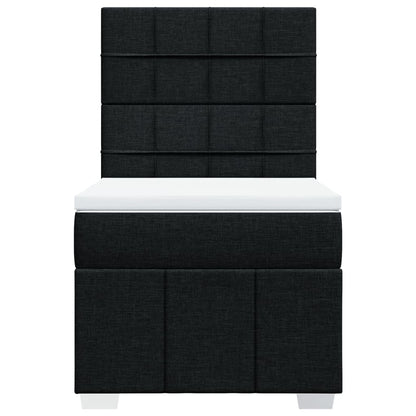 Giroletto a Molle con Materasso Nero 80x200 cm inTessuto - homemem39