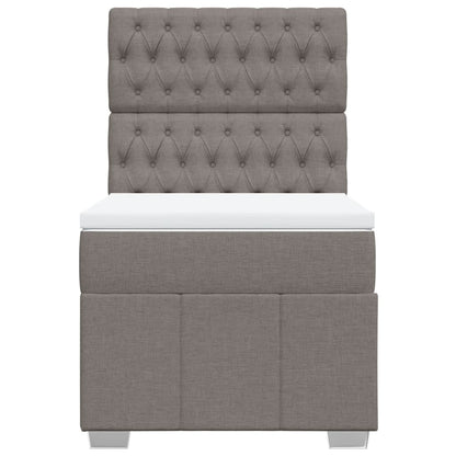 Giroletto a Molle con Materasso Tortora 80x200 cm inTessuto - homemem39