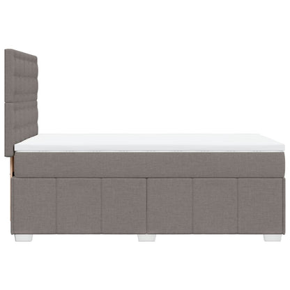 Giroletto a Molle con Materasso Tortora 80x200 cm inTessuto