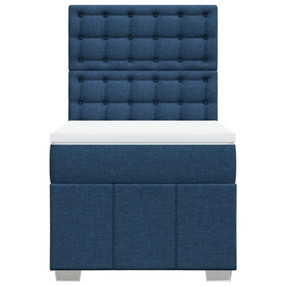 Giroletto a Molle con Materasso Blu 80x200 cm inTessuto