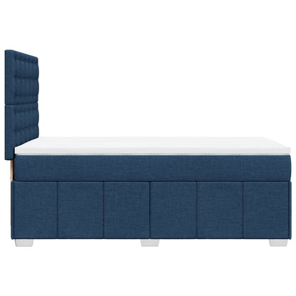 Giroletto a Molle con Materasso Blu 80x200 cm inTessuto