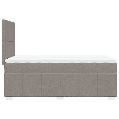 Giroletto a Molle con Materasso Tortora 90x190 cm in Tessuto