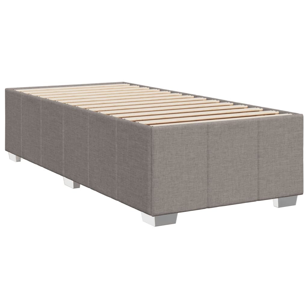 Giroletto a Molle con Materasso Tortora 90x190 cm in Tessuto