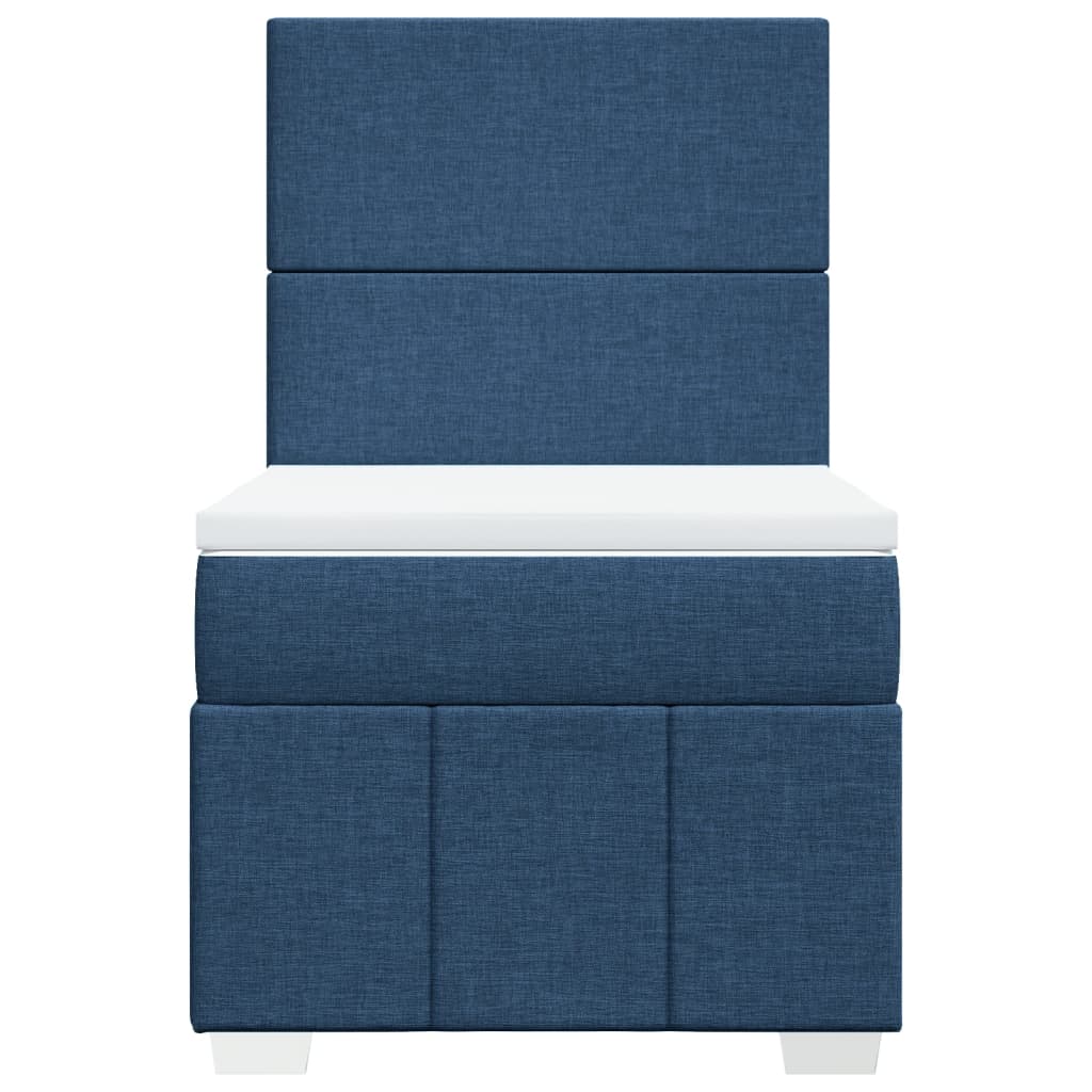 Giroletto a Molle con Materasso Blu 90x200 cm inTessuto