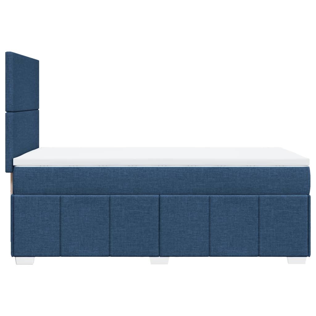 Giroletto a Molle con Materasso Blu 90x200 cm inTessuto