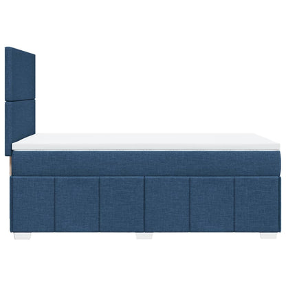 Giroletto a Molle con Materasso Blu 90x200 cm inTessuto